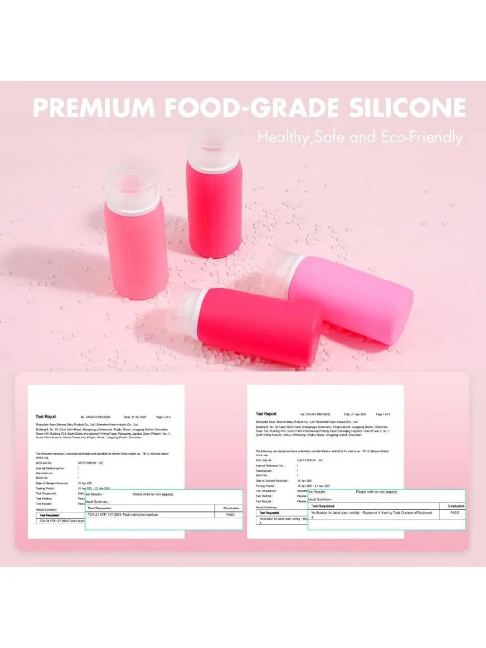 21 Pack Travel Bottles for Toiletries - Leak-Proof, TSA Compliant Silicone Set